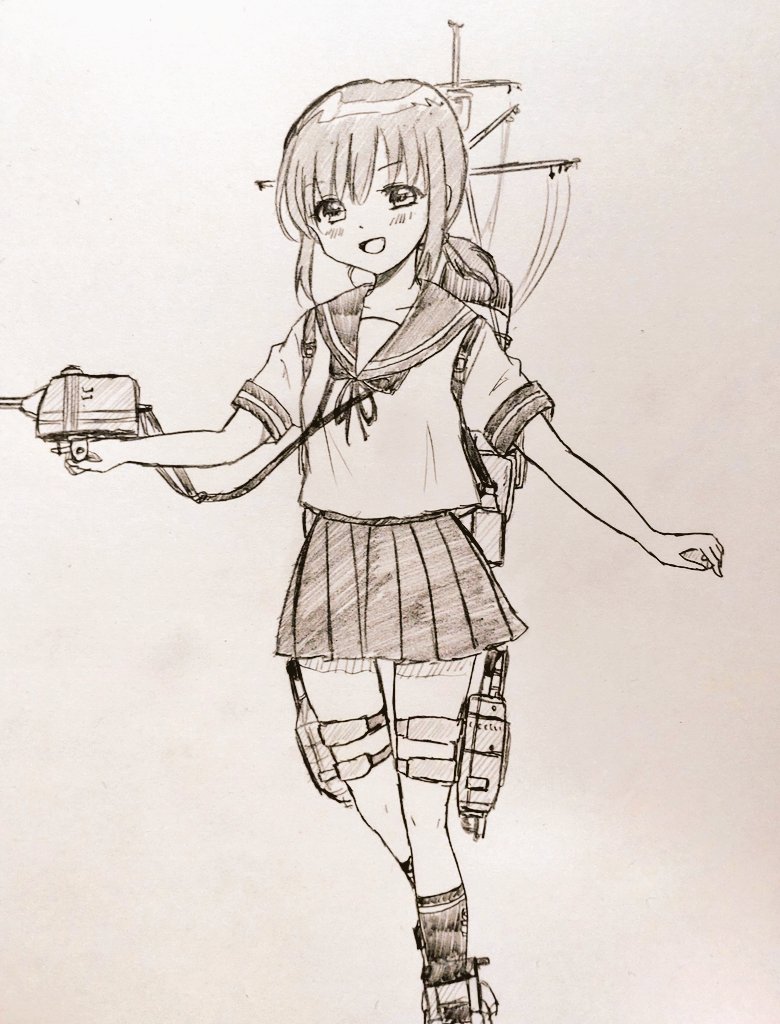 時雨(艦これ) ,時雨改二 「#見た人もなにか無言で駆逐艦をあげる 」|めぐみ@絵を描く提督さんのイラスト