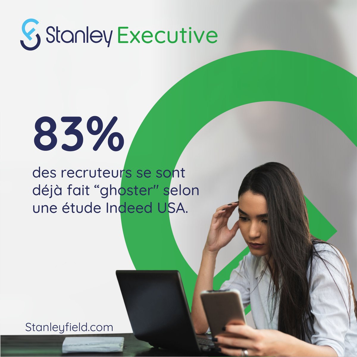 StanleyFieldgp's tweet photo. Selon une étude Indeed USA, 83 % des recruteurs ont été "ghostés". Cette tendance interroge nos pratiques professionnelles. Votre avis sur ce phénomène en plein essor ? #Recrutement #Ghosting #ExpérienceCandidat https://t.co/81Ce5bKE7X