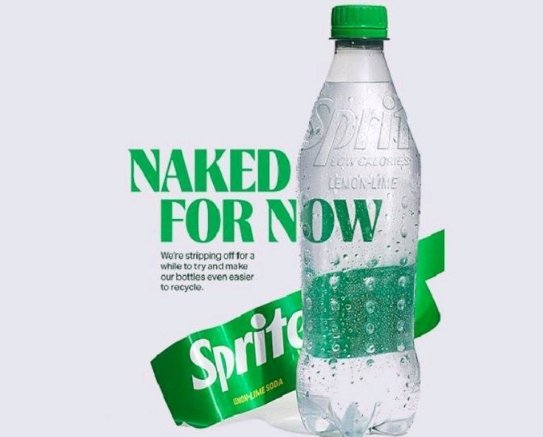 The Sprite brand has been the most intentional about the recyclability of their packaging. First changing from green to clear bottle and now removing the label.

This is good as it helps to reduce cost of delabelling during recycling. Kudos guys. Next is refill

#plasticpollution