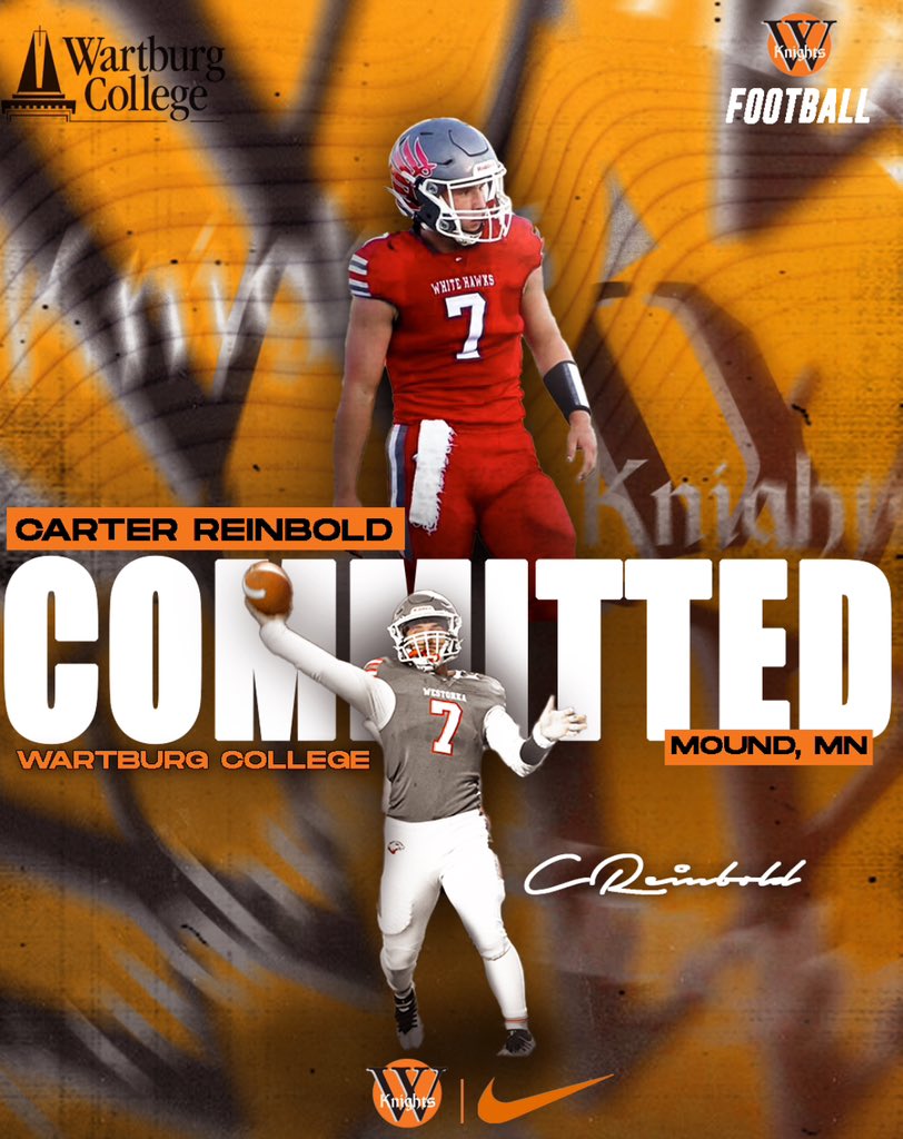 I am excited to say that I will be continuing my academic and athletic career at the University of Wartburg! Thank you to everyone that has helped me on this journey! Go Knights! <a href="/WestonkaFB/">Westonka Football</a> <a href="/nicholasjdavid/">Nick David</a> <a href="/WartburgFB/">Wartburg Football</a>
