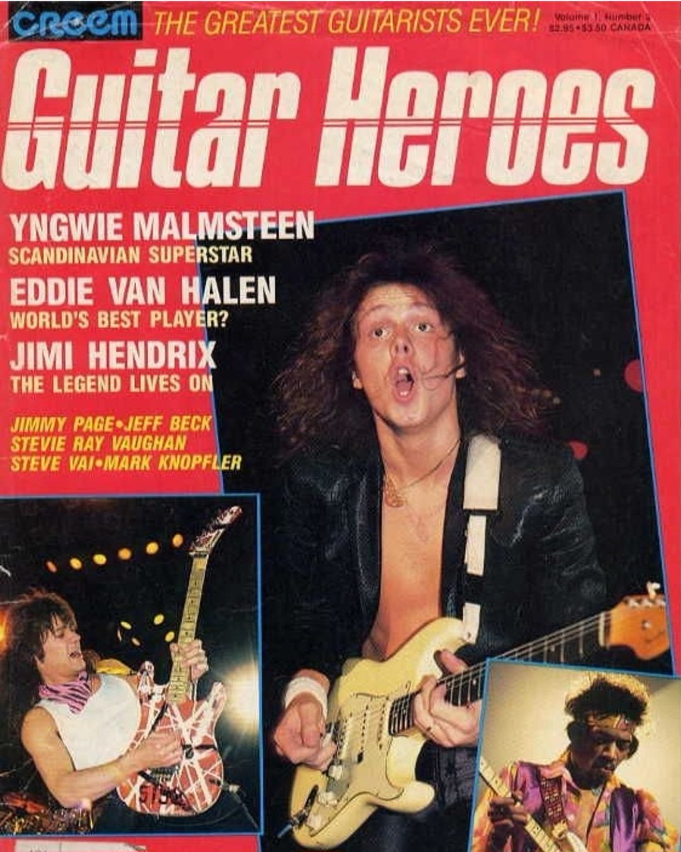 Another great old magazine and what a front cover‼️🔥 Can it get any better than this? 🎯 Who are your top three guitarists? Your 🐐🐐🐐?
#guitar #shred #guitarlegends #guitargods