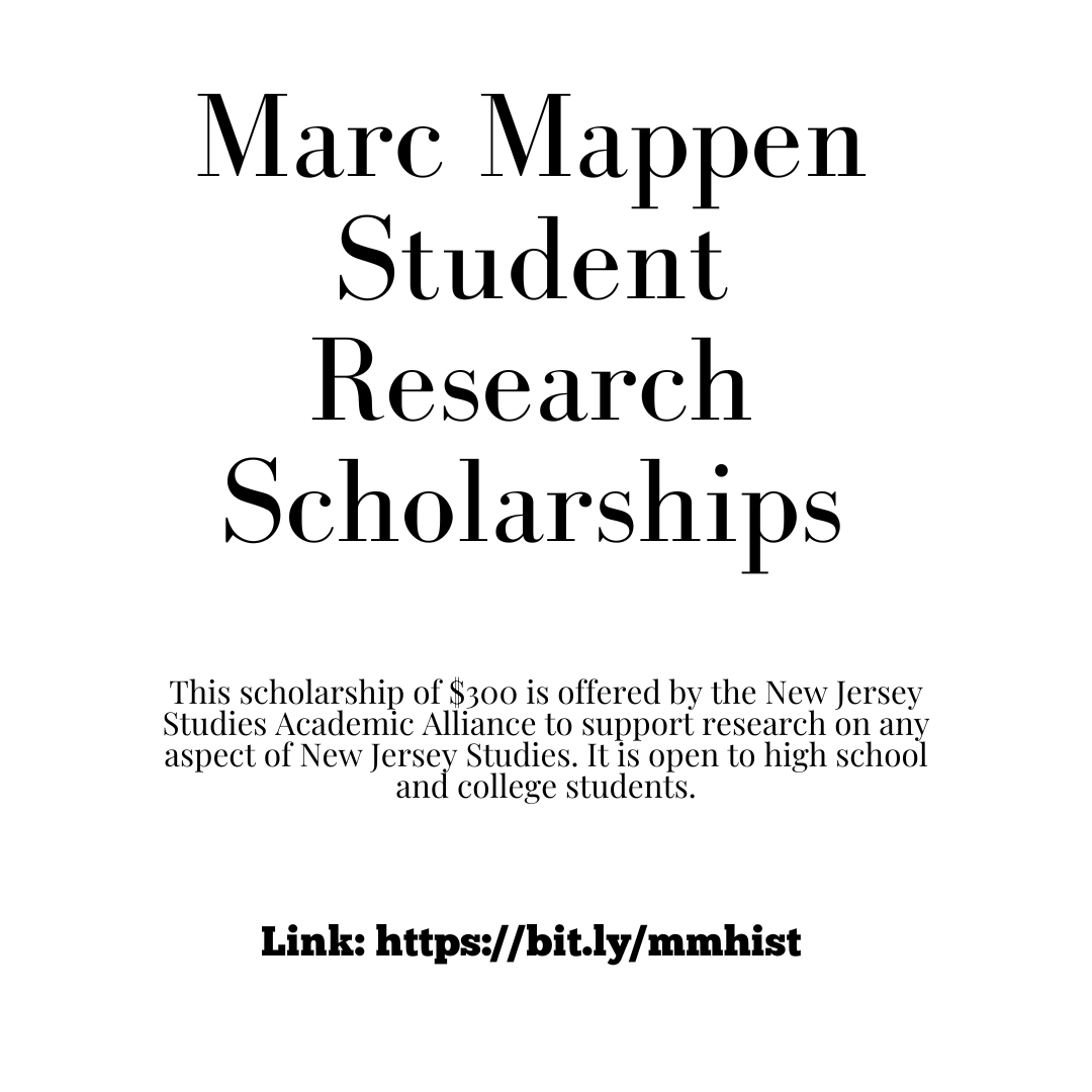 Applications are now open for the spring Mappen Award! Learn more and apply at bit.ly/mmhist #njstudies #research #Scholarships