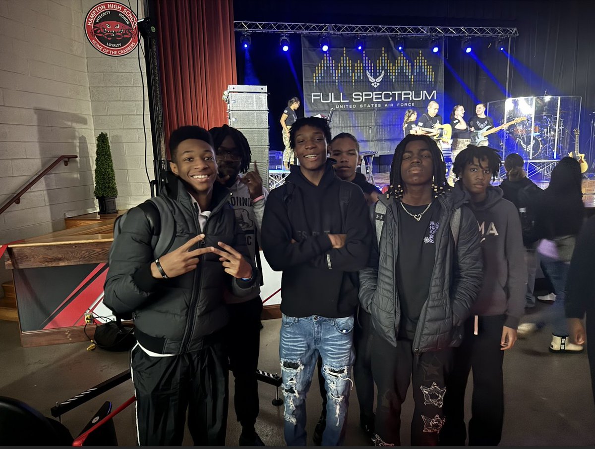 Percussion Students had the opportunity to see a performance by "Full Spectrum,"  a traveling Pop and Rock band within the United States Air Force. The students really enjoyed learning about this music career opportunity! <a href="/david_coccoli/">David Coccoli</a> <a href="/vibrown68/">Vernita Brown</a> <a href="/VAeducatorLBI/">Lisa Incorminias</a>  <a href="/Brownlie18/">Lindsay E. A. Jackson, EdS</a>