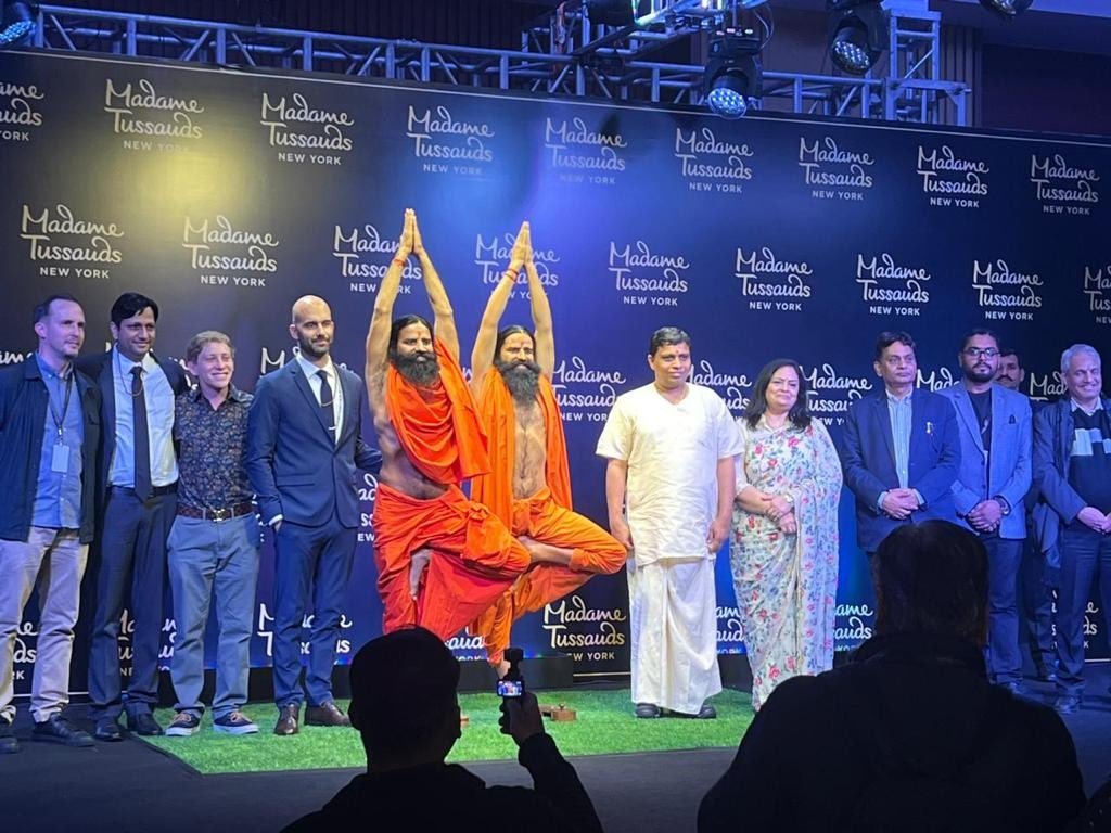 Patanjali Yog Peeth (UK) Trust (Official Account) (@pyptuk) on Twitter photo From New Delhi to New York…
It was our honour to join <a href="/yogrishiramdev/">स्वामी रामदेव</a> at the unveiling of Swami ji’s statue, which will join 200 other global icons at <a href="/MadameTussauds/">Madame Tussauds London</a> in Times Square.
We wish to thank Madame Tussaud’s for honouring our ancient heritage and culture. From New Delhi to New York…
It was our honour to join <a href="/yogrishiramdev/">स्वामी रामदेव</a> at the unveiling of Swami ji’s statue, which will join 200 other global icons at <a href="/MadameTussauds/">Madame Tussauds London</a> in Times Square.
We wish to thank Madame Tussaud’s for honouring our ancient heritage and culture.