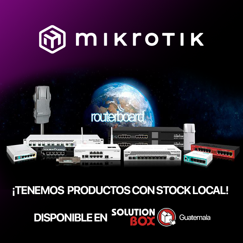 BoxGuatemala's tweet photo. ¡Potencia tu red con Mikrotik! 🚀 En Solution Box Guatemala, contamos con una amplia gama de productos Mikrotik listos para ser entregados de inmediato. ¡Haz crecer tu red hoy mismo! 📶✨ #Mikrotik #SolucionesDeRed #SolutionBoxGT https://t.co/6bAnAV0RZn