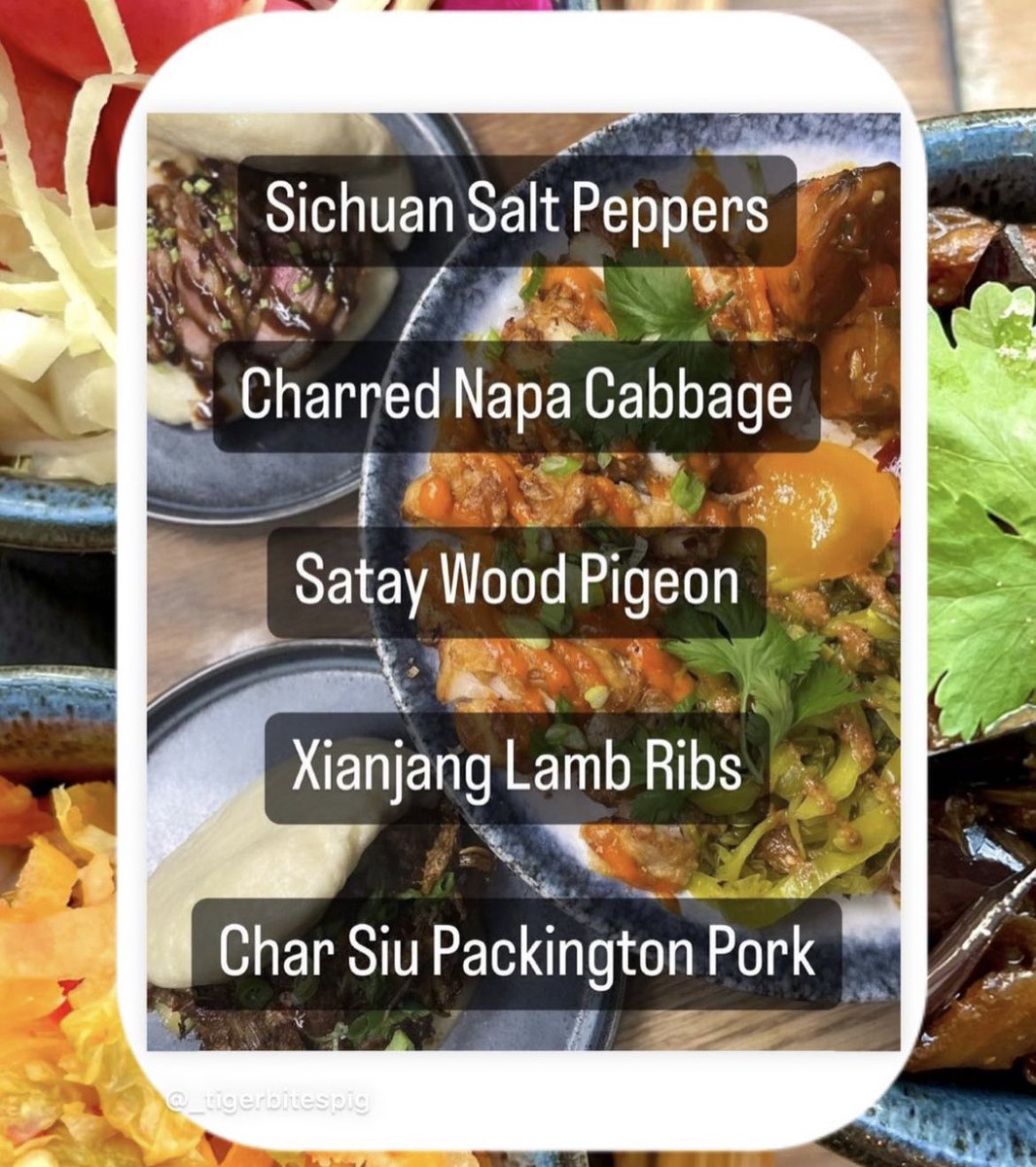 Last few tickets remaining for our event tomorrow night! Menu below and link here: eventbrite.co.uk/e/tiger-bites-…