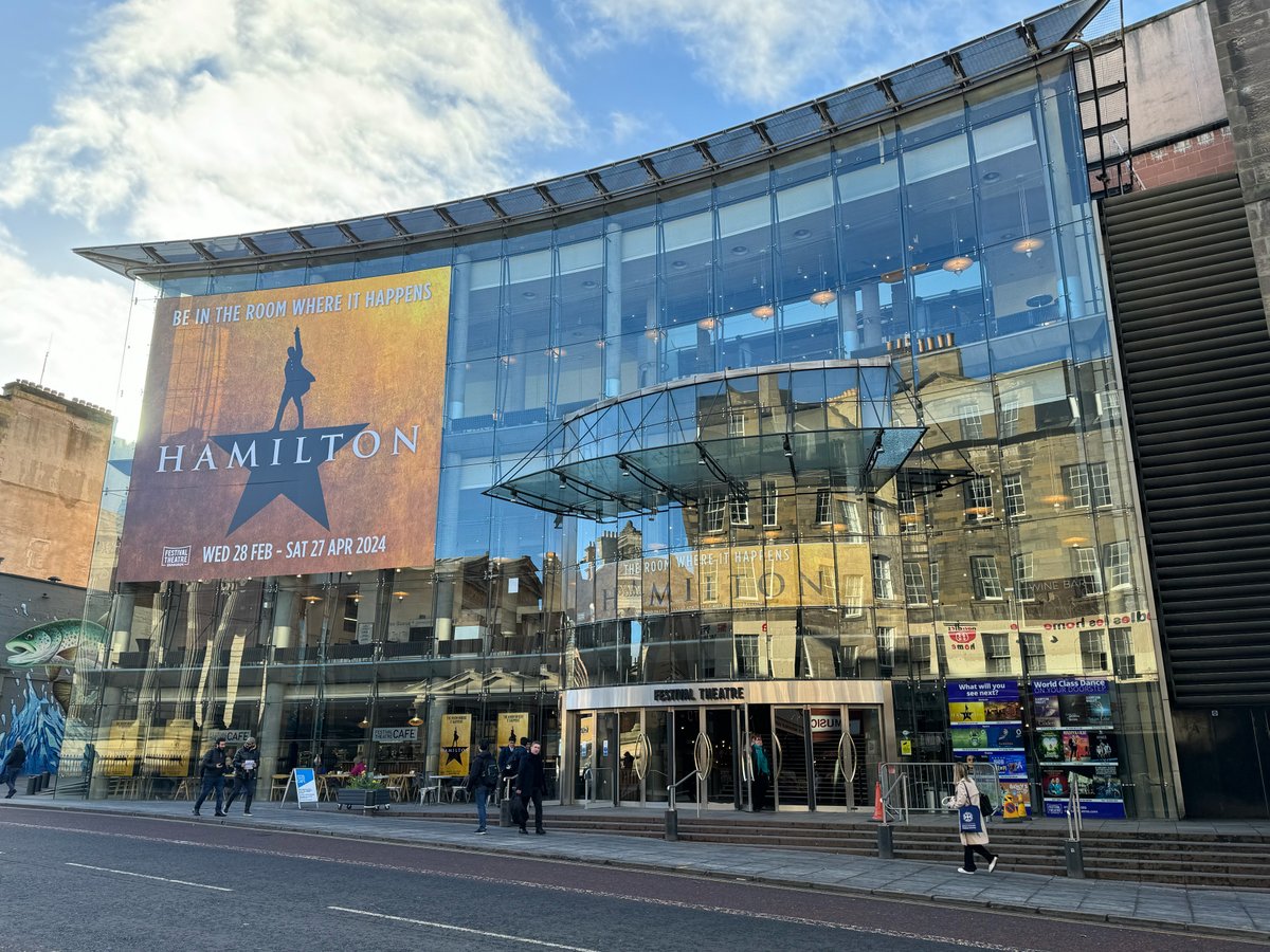 The #FestivalTheatre has transformed into The Room Where It Happens. 🌟

We’ll see all you Hamilfans in a few weeks time 😎

🎟️ Final tickets remaining: bit.ly/3Kn8kYv

#Hamilton #HamiltonMusical #HamiltonUkTour #Edinburgh #Scotland