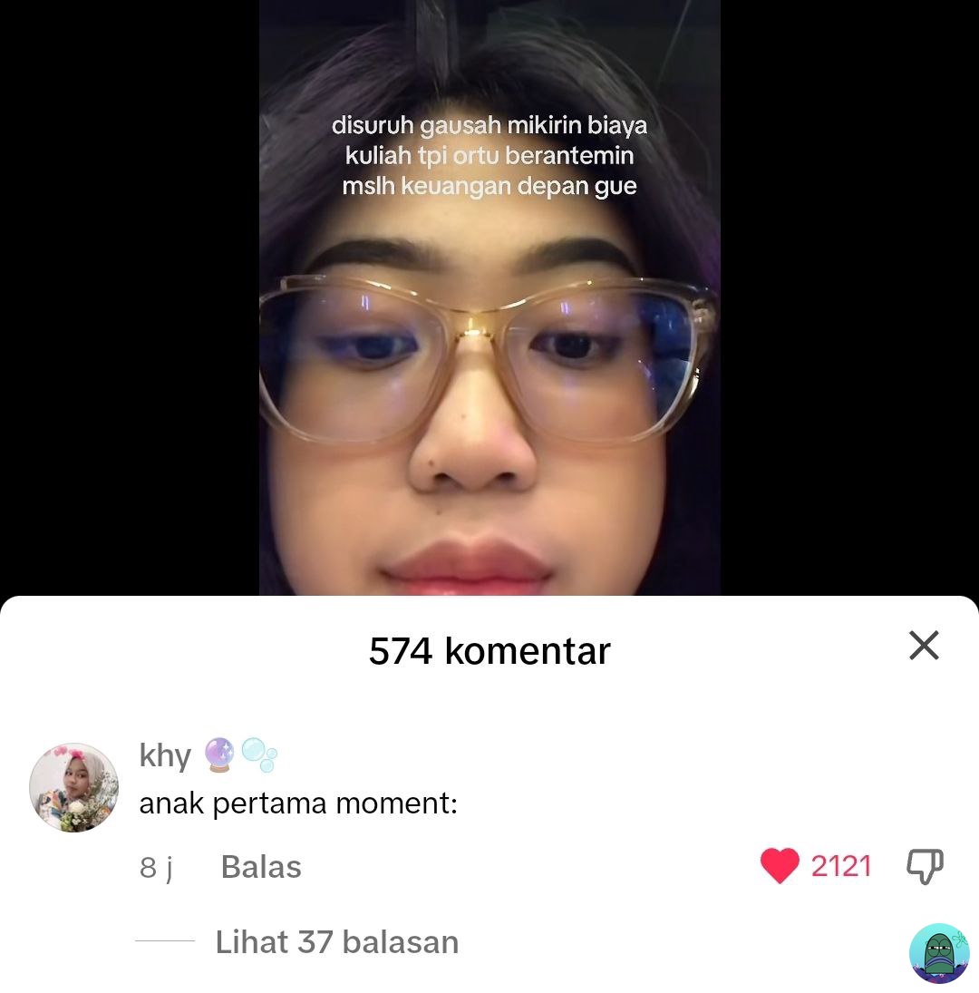 💚 hai anak pertama, yang jadi tempat curhat ibunya masalah keuangan