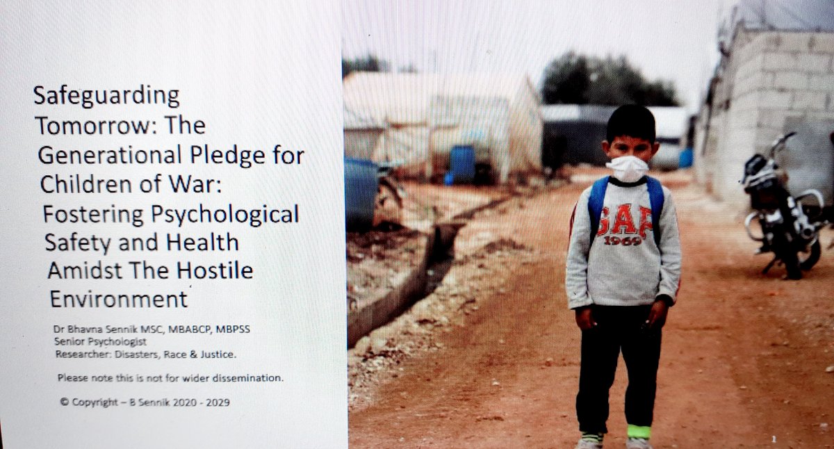 FourieCarla's tweet image. Psychological safety&amp;amp;Health for Children at War #rightsbased  #traumainformed  @MaudsleyNHS  #TherapiesStrategy @normanlamb @nathaliezach @ClairPollard @gab