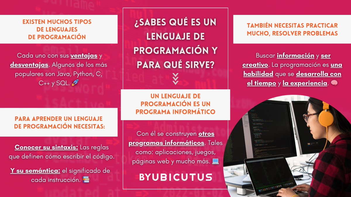 ubicutus's tweet photo. Detrás de cada aplicación, juego o página web que usamos hay un código escrito en un lenguaje de programación. 🖥️

¿Te animas a aprender a programar?

#Ubicutus #Ubipeople #software #softwaredevelope #programmer #project #DesarrolloDeSoftware
#ingeniería https://t.co/UxZeOavMzM
