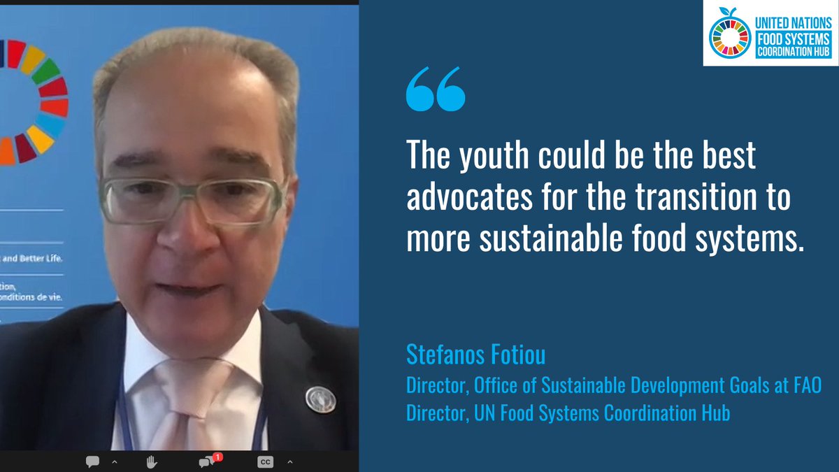 🌍 Today at @UNECOSOC's Partnership Forum 2024, @StefanosFotiou emphasizes the power of #YouthActivism in #FoodSystems transformation and achieving #SDG2. By demanding #CorporateAccountability and forward-thinking #Education models, #youth can empower the future of food!🌱📚🤝