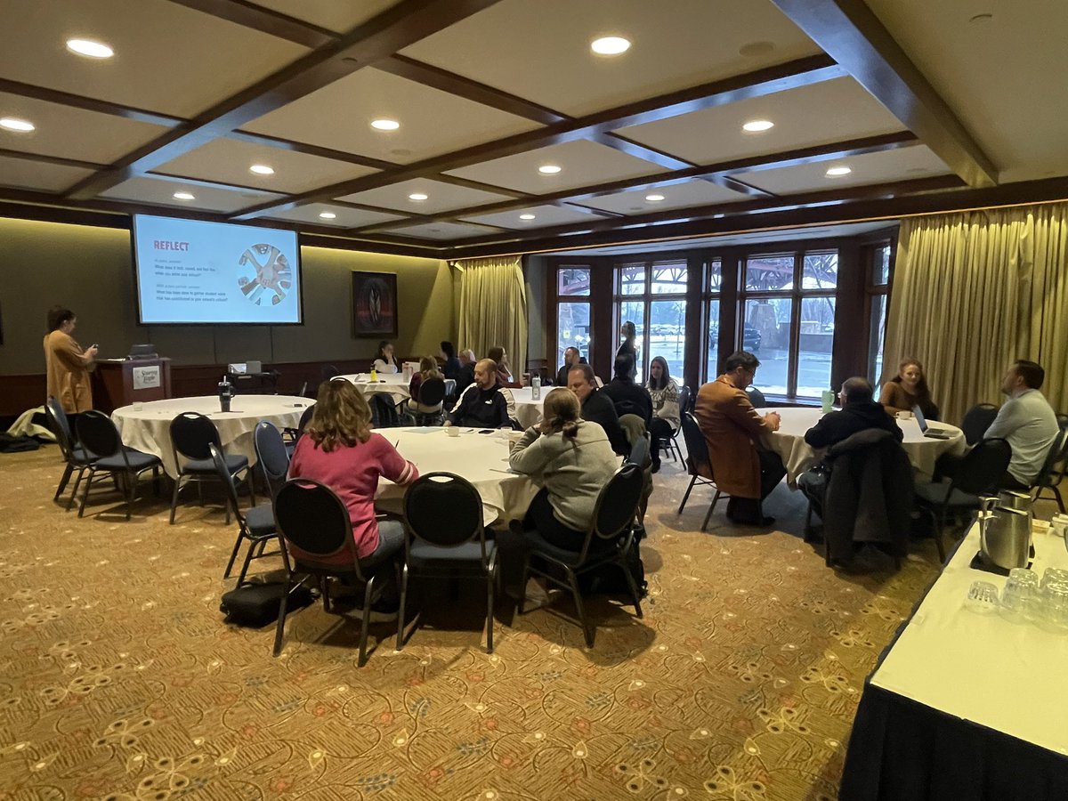 PrincipalLietz's tweet photo. Grateful to have @MASSP and @mascmahs AP of the Year @JessicaLupone and Julianne Umbarger from @bhschools speaking about diversifying and celebrating student voice at #MASSPAP24 https://t.co/FNJKNhVYUc