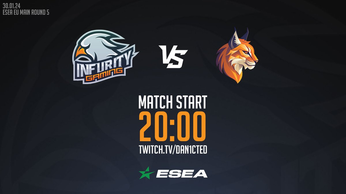 InfurityGG's tweet photo. Ny match i kveld! 🔥
🆚 #LinxLegacy MDGR
⏰ 20:00
📺 https://t.co/bi7QdY4VpT
#WINFURITY #ESEA https://t.co/c3XwXTsLGv