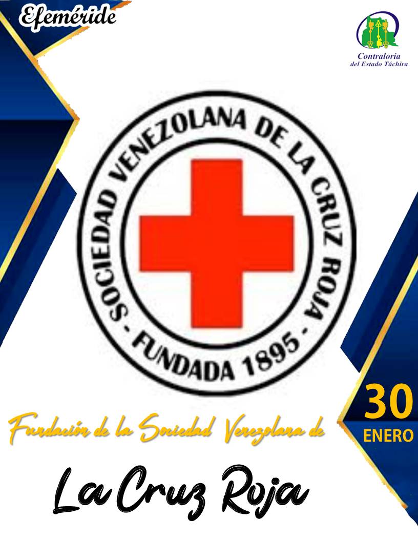 CETachira's tweet photo. Un día como hoy 30 de enero del año 1895 se fundó la Sociedad Venezolana de la Cruz Roja.

Desde hace 129 años, La Cruz Roja Venezolana está presente en todo el territorio nacional realizando una acción humanitaria oportuna y eficaz a favor de las personas más vulnerables. https://t.co/Z8fv8I8VGe