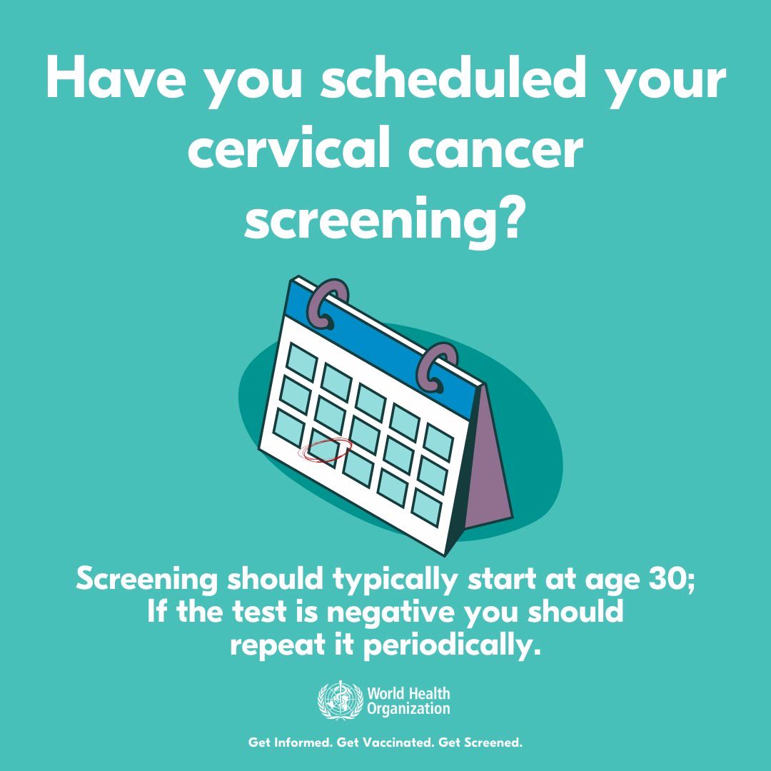 HealthStratford's tweet photo. January is Cervical Cancer Awareness Month. It identifies a perfect opportunity for us to raise awareness cervical cancer and HPV vaccination. Get informed, Get screened, Get Vaccinated. #cervicalcancerawareness🎗 https://t.co/YD5EneYPXK