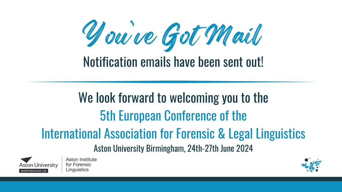📬 Check your inboxes! #IAFLL2024