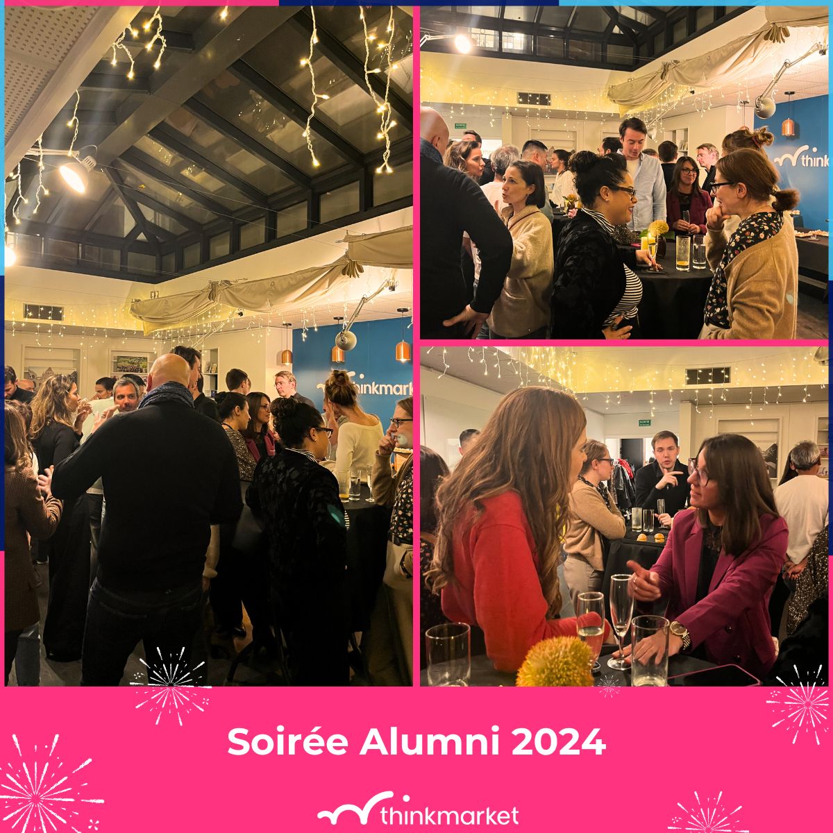 Thinkmarket_'s tweet image. Soirée Alumni Thinkmarket 2024 🥂

C'était un grand plaisir d'accueillir nos anciens shifters lors de notre soirée Alumni. 💫
L'occasion, en cette période de vœux, de célébrer avec eux leurs succès professionnels et les succès de Thinkmarket.

#itstimetoshift #Thinkmarketalumni