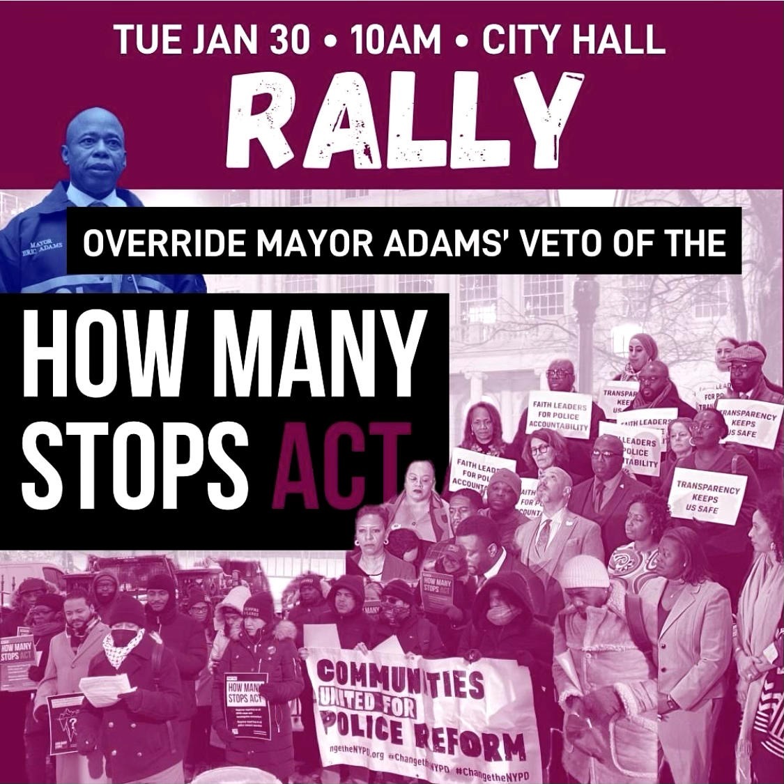 ICYMI: @NYCMayor is pressuring @NYCCouncil to flip on 2 bills he's vetoed: #HowManyStopsAct, requiring NYPD to report on L1 stops, & #HALTsolitary, ending solitary in NYC jails. Pack City Hall TODAY (btwn 10AM-2 PM) so @NYCCouncil feels the pressure/support to override vetoes!