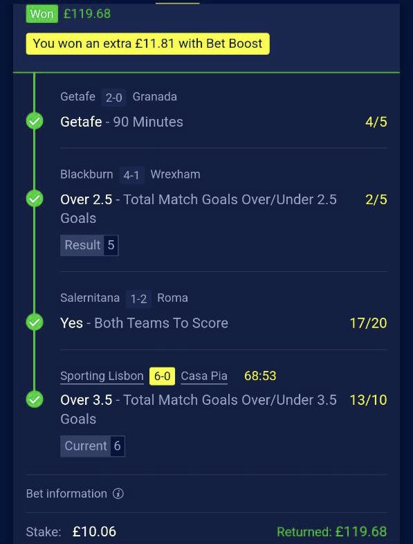 FBETS4U's tweet photo. 10/1 FOOTY ACCA LANDED LAST NIGHT! 🔥 🔥 🔥 

🚨 🚨 Get ALL Tonight’s Acca’s For FREE In Our Telegram Channel 👉 https://t.co/9QWK33PM5N

Bet £10 on tonight’s ⚽️ &amp; Get a Fantastic £30 In Free Bets 👉 https://t.co/tWmL7GYxmw

18+ - Please Gamble Responsibly! https://t.co/DcfIzGSGbz