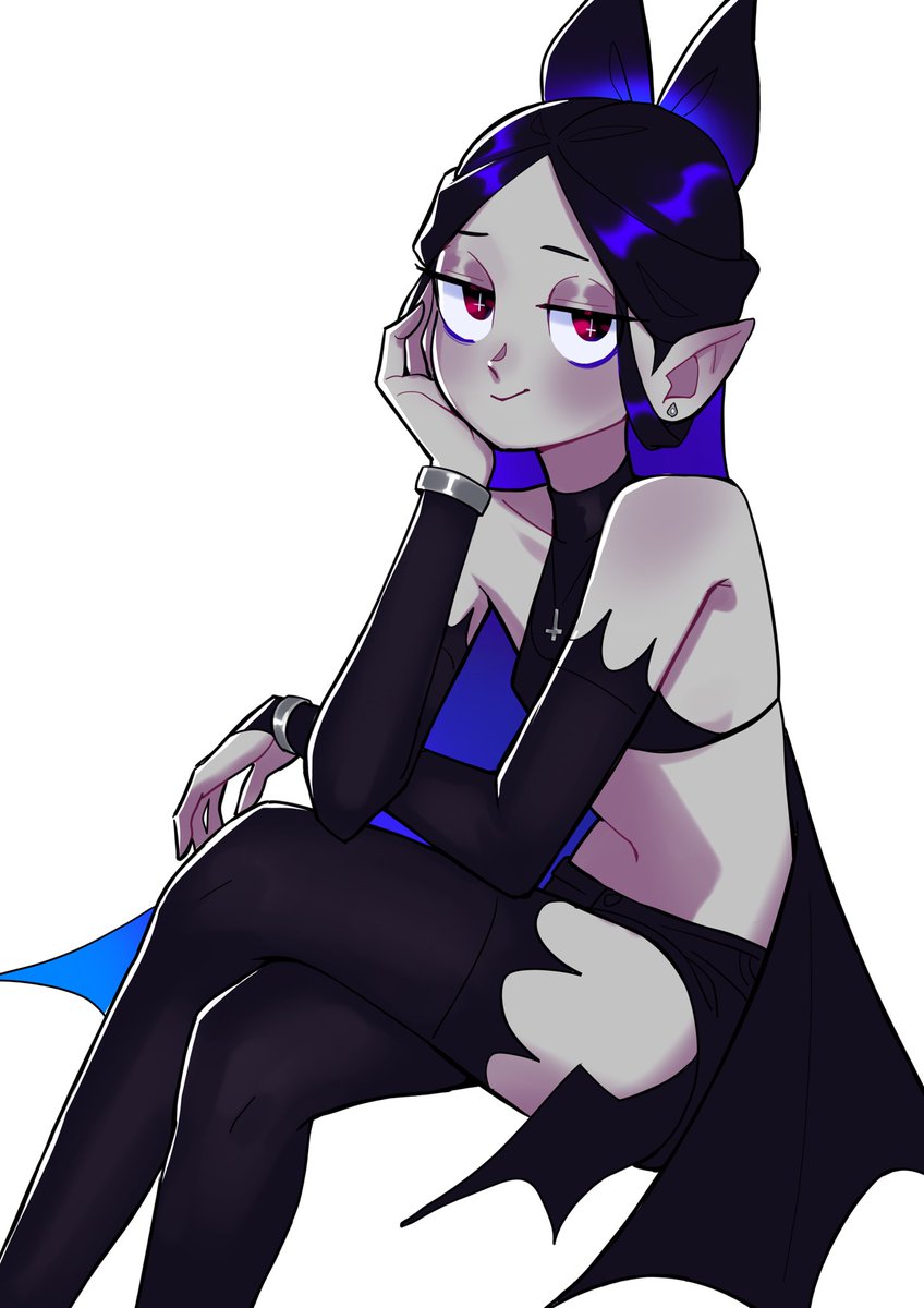 QQQewie's tweet photo. @BONGF_ART My vampire girl Serene😳👉👈 https://t.co/O9rIQp4FAf