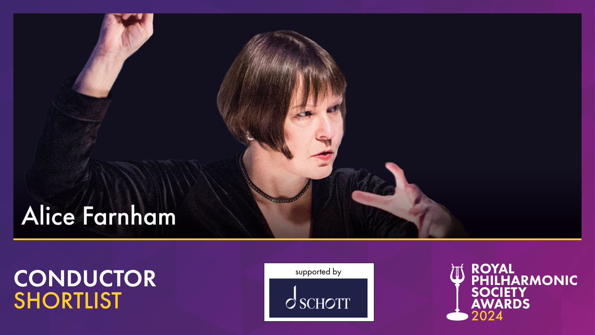 Alice Farnham @BatonAlice is an unsung hero, not just as a conductor herself but in her crusade to empower more women on the conducting podium. She's changing lives and changing the game. #RPSAwards