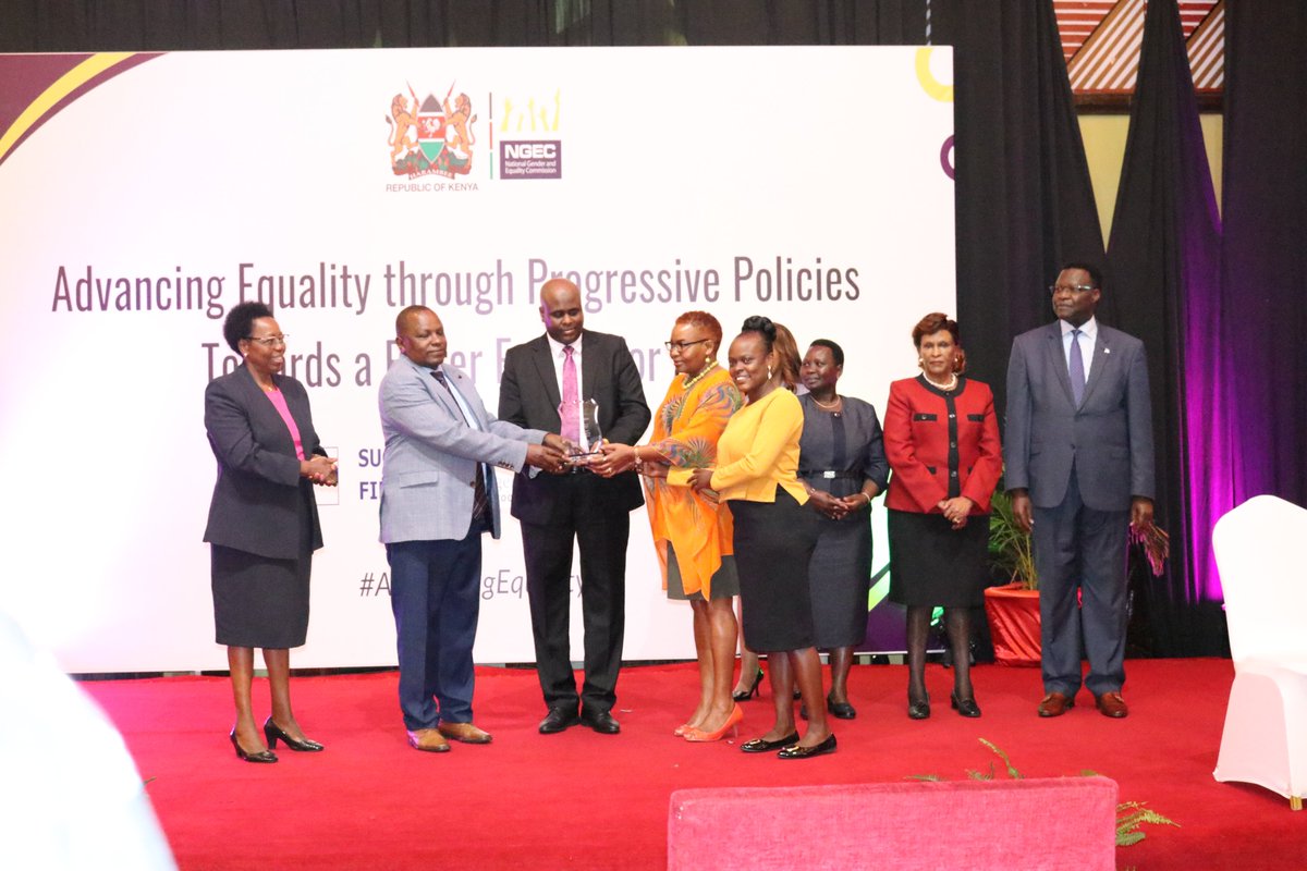 NGECKenya's tweet photo. Congratulations to all the awardees at today's #GenderMainstreamingAwards! You're paving the way for a more equitable future through your outstanding efforts. #AdvancingEquality @MutindaDr @StateHouseKenya @giz_gmbh @bodo_immink @GermanyinKenya @gender_ke https://t.co/YQLEUIdP0R