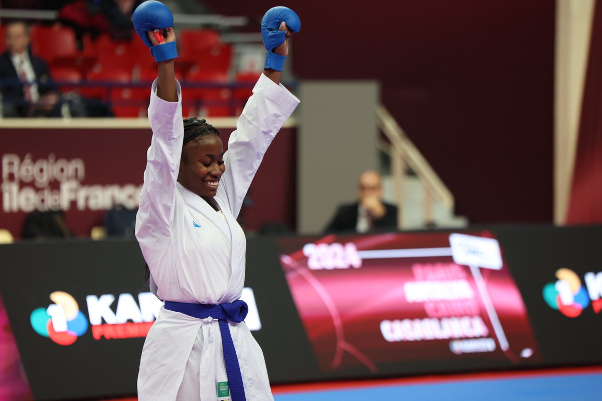 ffkarate's tweet photo. Après son incroyable performance de dimanche, 𝗧𝗵𝗮𝗹𝘆𝗮 𝗦𝗼𝗺𝗯𝗲, 20 ans seulement, est désormais n°3 mondiale chez les seniors... 🤩💪

De bonne augure pour les 𝗖𝗵𝗮𝗺𝗽𝗶𝗼𝗻𝗻𝗮𝘁𝘀 𝗱'𝗘𝘂𝗿𝗼𝗽𝗲 𝗷𝗲𝘂𝗻𝗲𝘀 qu'elle disputera dans un peu plus d'une semaine 🤞

#ranking #france #PremierLeague