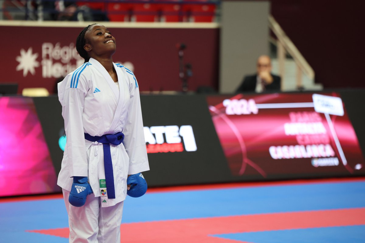 ffkarate's tweet photo. Après son incroyable performance de dimanche, 𝗧𝗵𝗮𝗹𝘆𝗮 𝗦𝗼𝗺𝗯𝗲, 20 ans seulement, est désormais n°3 mondiale chez les seniors... 🤩💪

De bonne augure pour les 𝗖𝗵𝗮𝗺𝗽𝗶𝗼𝗻𝗻𝗮𝘁𝘀 𝗱'𝗘𝘂𝗿𝗼𝗽𝗲 𝗷𝗲𝘂𝗻𝗲𝘀 qu'elle disputera dans un peu plus d'une semaine 🤞

#ranking #france #PremierLeague