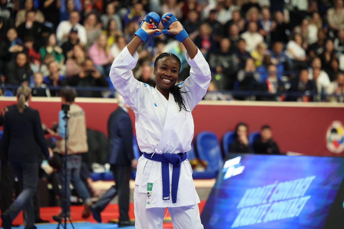 ffkarate's tweet photo. Après son incroyable performance de dimanche, 𝗧𝗵𝗮𝗹𝘆𝗮 𝗦𝗼𝗺𝗯𝗲, 20 ans seulement, est désormais n°3 mondiale chez les seniors... 🤩💪

De bonne augure pour les 𝗖𝗵𝗮𝗺𝗽𝗶𝗼𝗻𝗻𝗮𝘁𝘀 𝗱'𝗘𝘂𝗿𝗼𝗽𝗲 𝗷𝗲𝘂𝗻𝗲𝘀 qu'elle disputera dans un peu plus d'une semaine 🤞

#ranking #france #PremierLeague