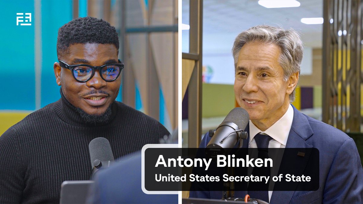 Fosudo's tweet image. NEW VIDEO: Talking Tech with the United States Secretary of State (Antony Blinken)

LINK: youtu.be/xA_EBBo86LE?si…

Reposts Appreciated 🙌🏾