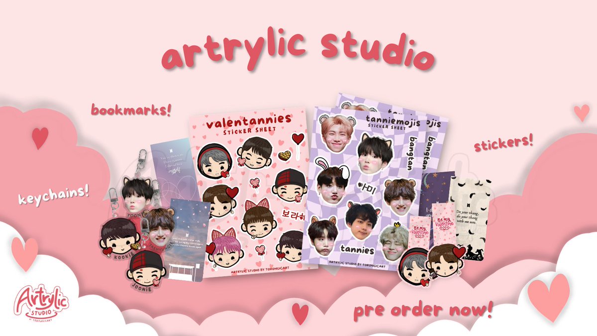 torongicart's tweet photo. Our site is now open! 🛒 

Pre-order our keyrings, bookmarks, and stickers here: https://t.co/IWRDKrVIuA ♡ 

◦ price range: ₱25-₱110! 
◦ doo: 2/07
◦ dop: 50% DP; rem. bal. on 2/14
◦ eta: 2-4 weeks after doo  

payment form: https://t.co/PLQvMByU9D 

⨳ wts lfb bts ph https://t.co/31hdxoN3nW