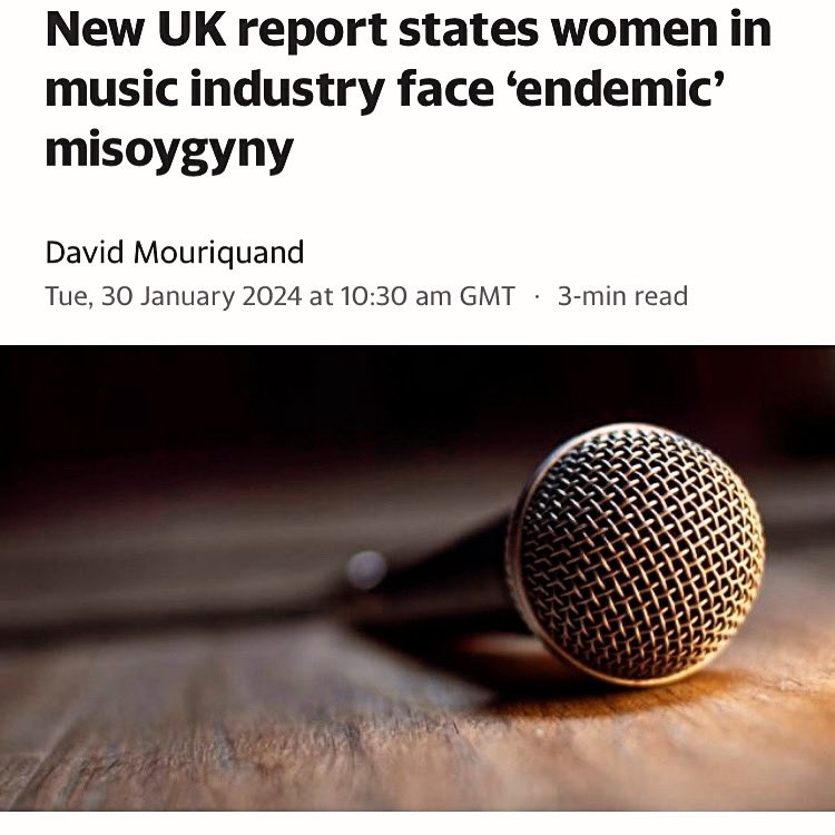 A new report led by the Women and Equalities Committee, into Misogyny in the Music Industry was released this week finding that, there is a “boys’ club” where sexual harassment and abuse is common, and the non-reporting of such incidents is high.