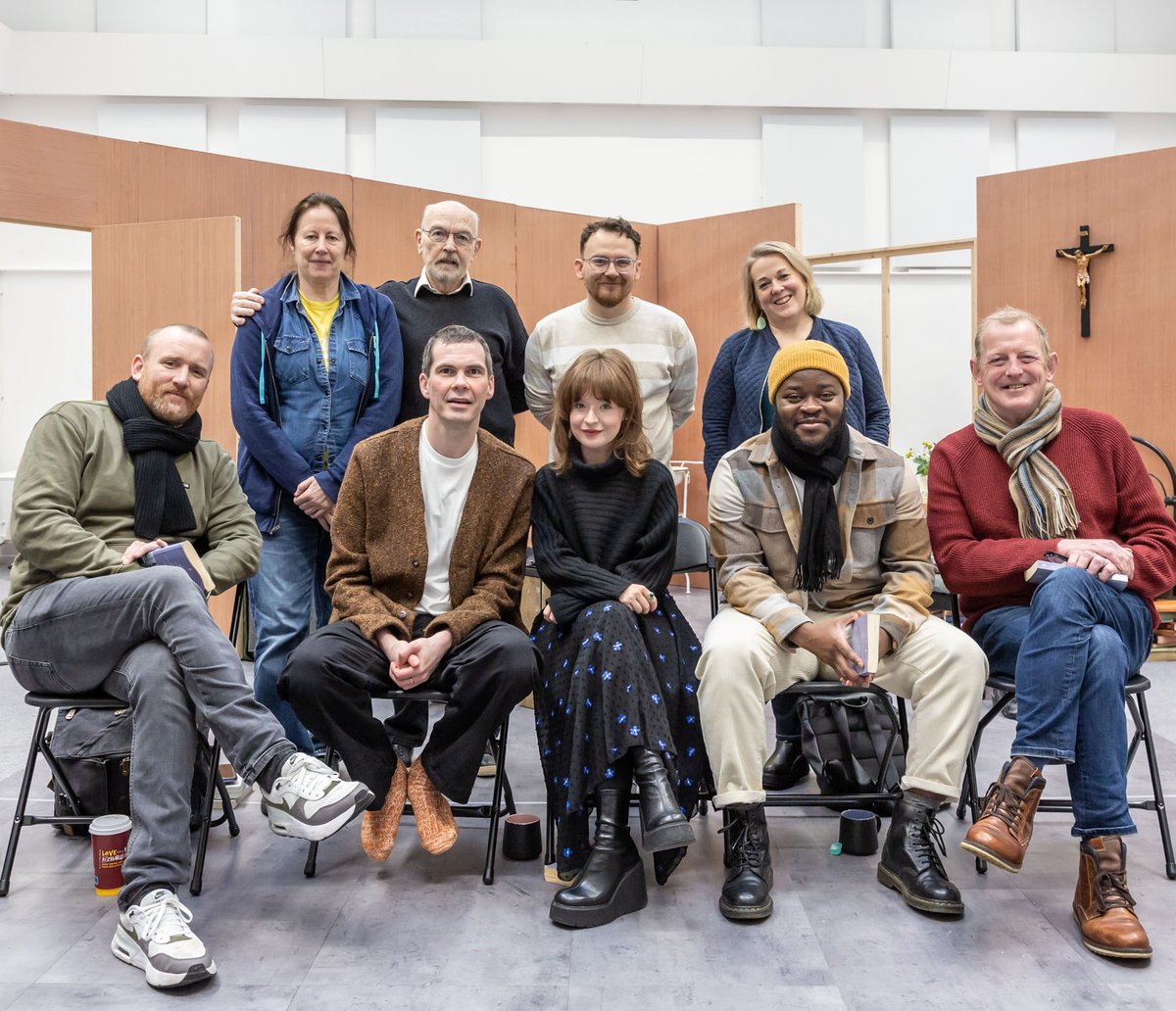 We're back in the rehearsal room ahead of our national tour of The Shadow of a Gunman! Starting next week and running till the end of March, we'll be criss-crossing the country, visiting 11 towns and cities with Sean O'Casey's classic play. 📸 @murray_ste