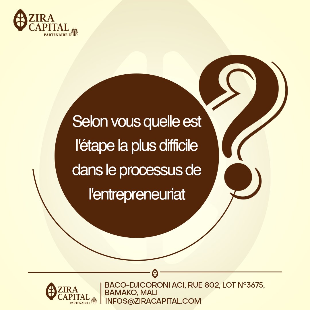 Entrepreneur, quelle étape de l'entrepreneuriat considérez-vous comme la plus difficile ?
💼 Partagez votre expérience et découvrez les défis communs de notre communauté d'entrepreneurs.
Ensemble, surmontons les obstacles pour bâtir un avenir prospère ! 🚀 #Entrepreneuriat #Défis
