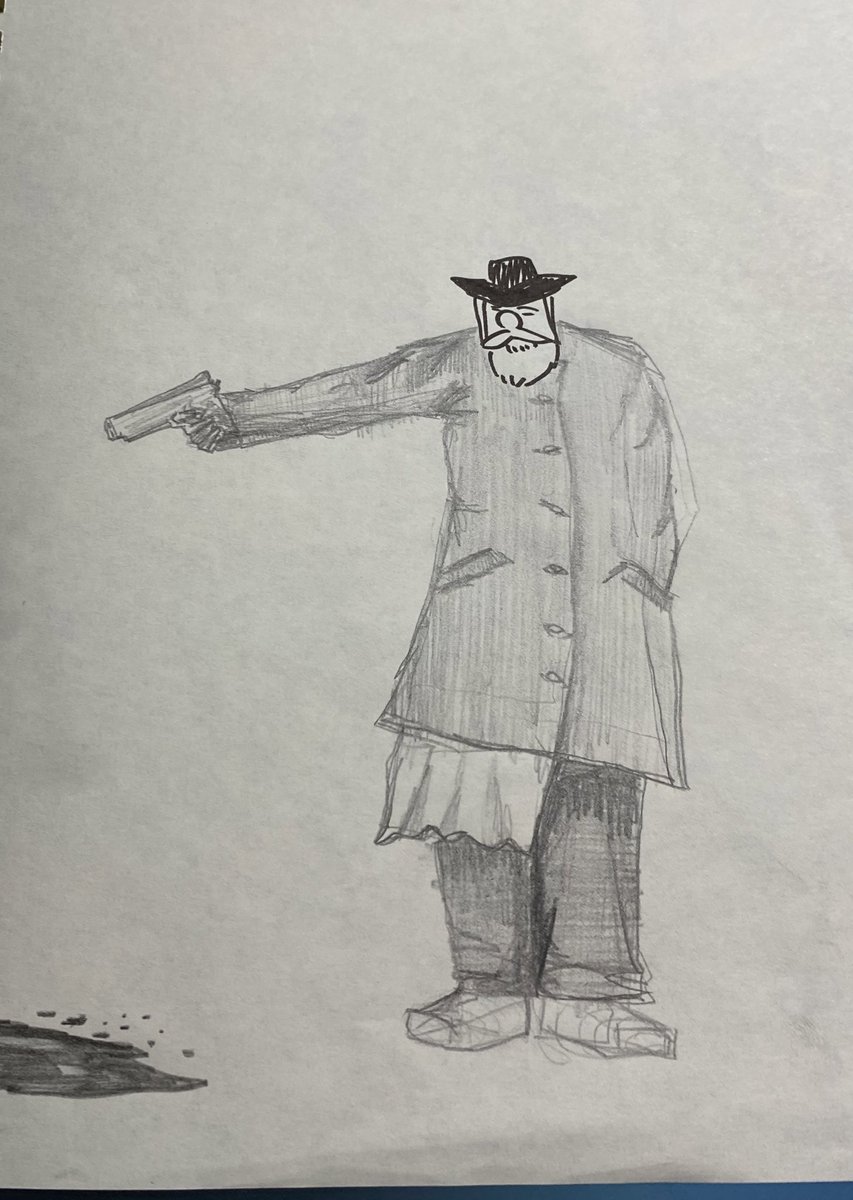 npp_akira's tweet photo. 毎日投稿8日目
今日はオリジナルイラストを
「あばよ」
 #毎日投稿 #絵 #8日目 #オリジナルイラスト #イラスト #イラストレーター #絵画 #Everyday #originalillustration #original #create #paint #draw #picture #work #Illustrator #artist #painting #drawing  #Everydaypost https://t.co/3OAd480lcx