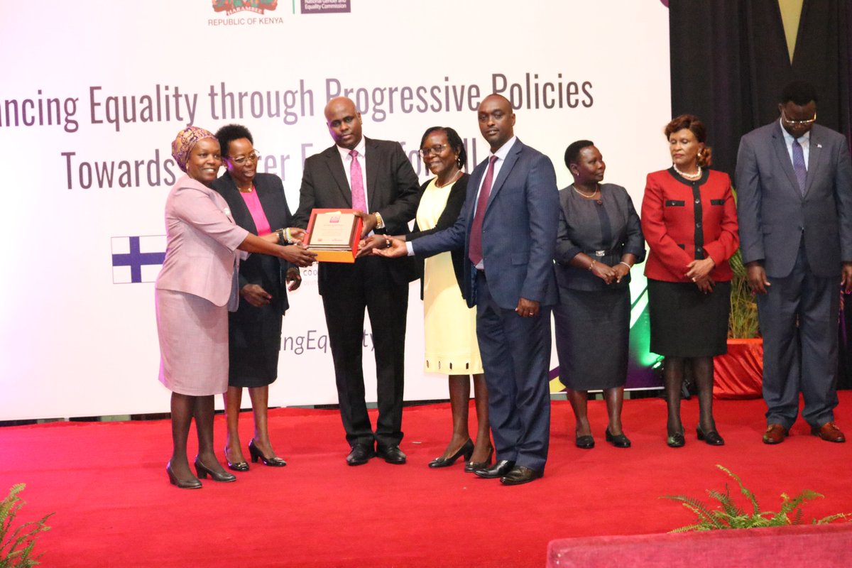 NGECKenya's tweet photo. Congratulations to all the awardees at today's #GenderMainstreamingAwards! You're paving the way for a more equitable future through your outstanding efforts. #AdvancingEquality @MutindaDr @StateHouseKenya @giz_gmbh @bodo_immink @GermanyinKenya @gender_ke https://t.co/YQLEUIdP0R