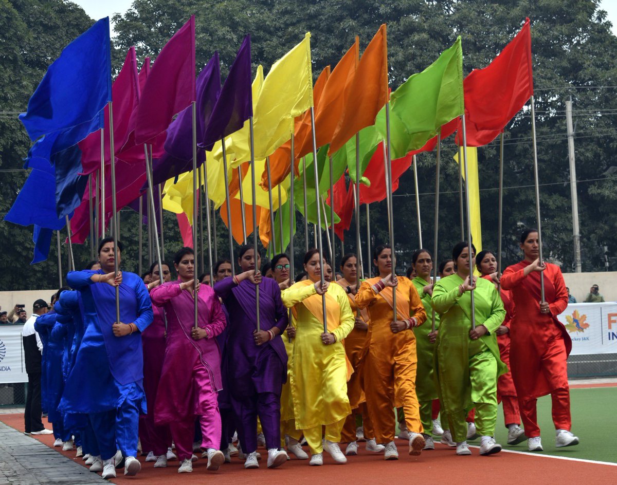 nuzhatjehangir's tweet photo. 72nd All India Police Hockey Championship, being held at Astro Turf K.K. Hakku Stadium Jammu, kicks off with a vibrant and colourful opening ceremony @OfficeOfLGJandK @JmuKmrPolice @adgp_igp @AdgpArmed https://t.co/EBJo92JBuI