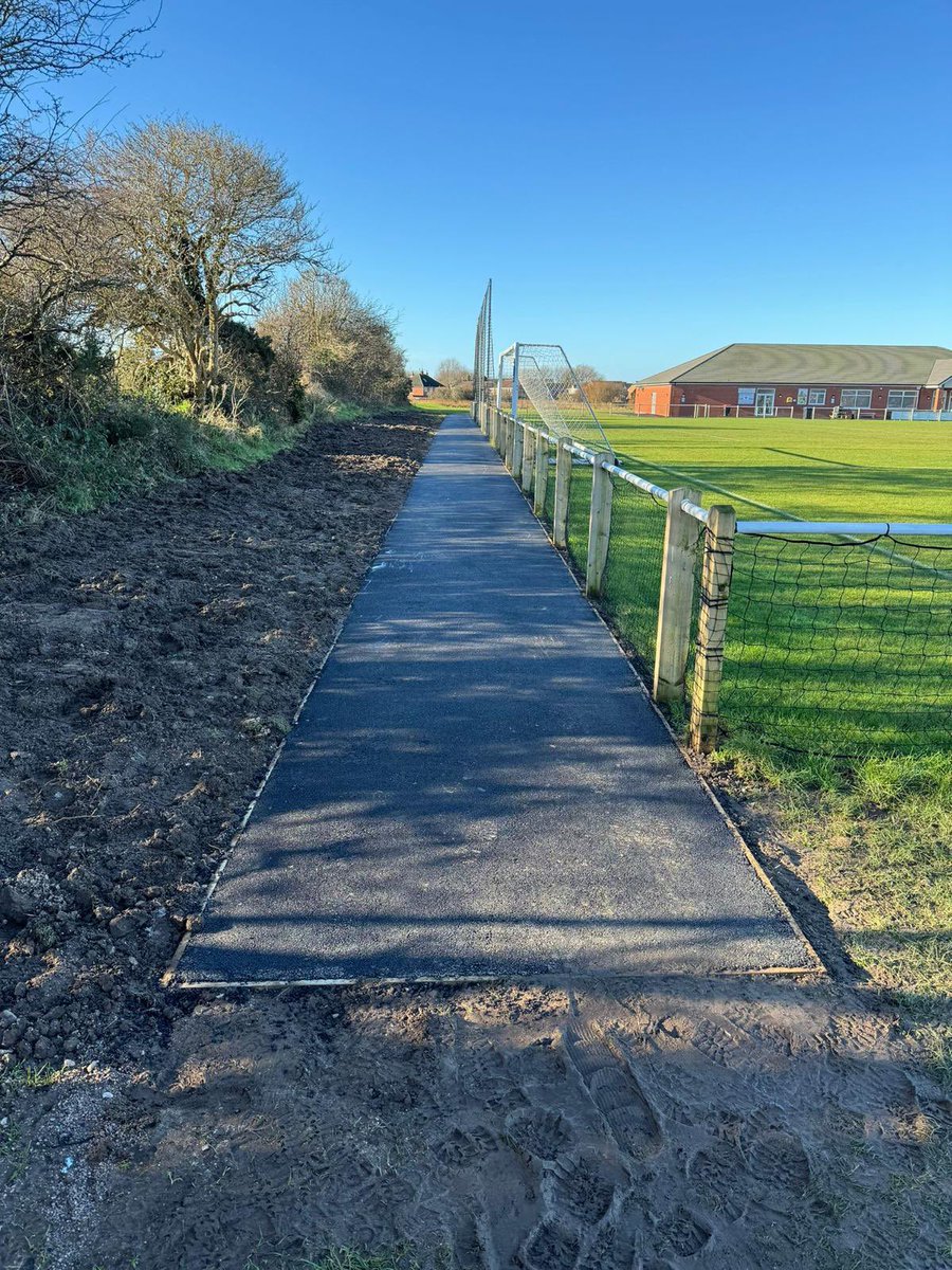 We’ve recently been underway with minor ground improvements to start 2024. Access to our junior pitches has been improved with a new walk way around the main pitch which also doubles as a place for more spectators on match days! 👏🏻 #alwaysimproving #grassrootsfootball #TCFC 🔴🔴
