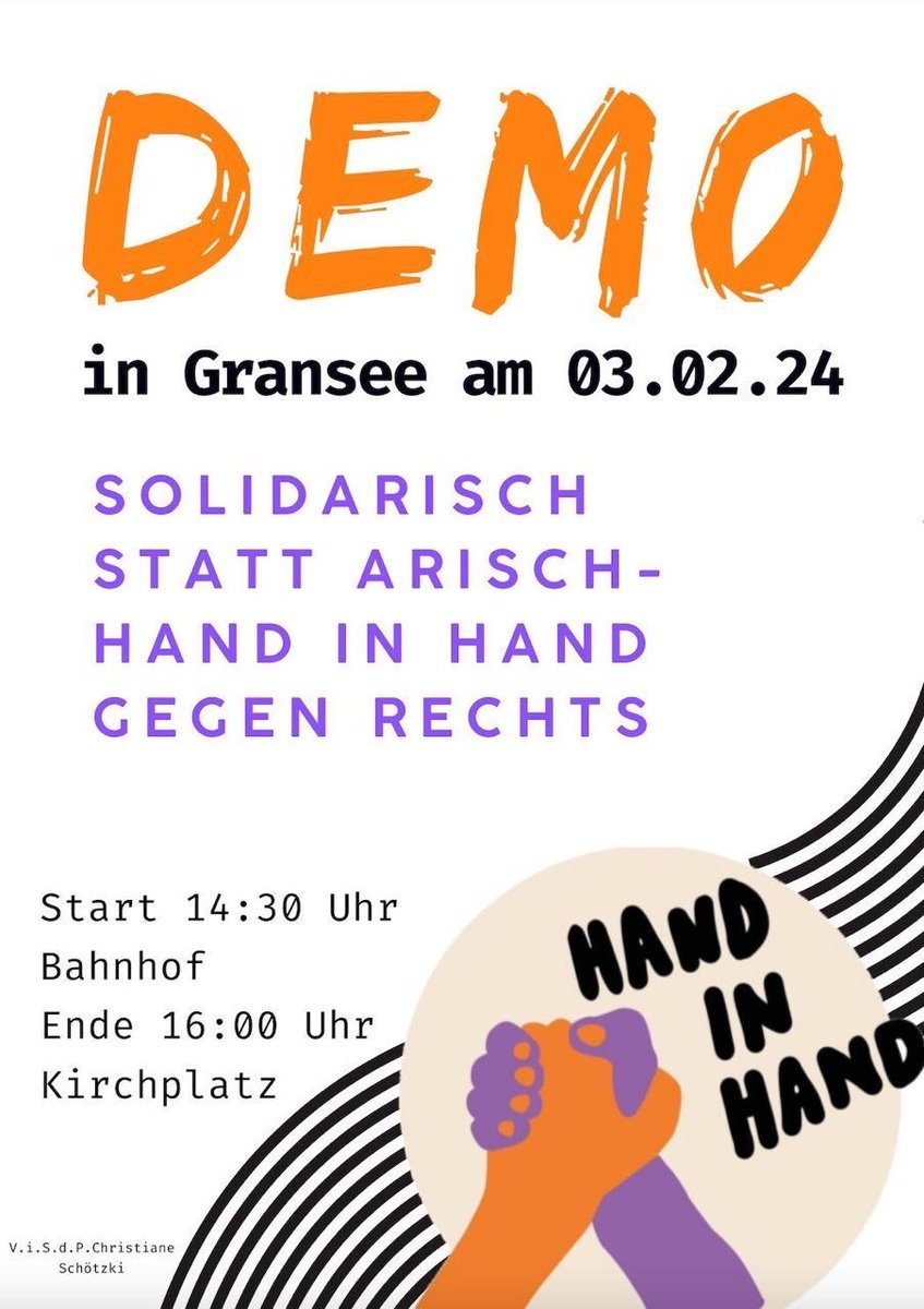 nerdhof's tweet photo. Auch hier in #Gransee gehn wir #GemeinsamGegenRechts auf die Strasse und zeigen #handinhand, dass ein buntes #Oberhavel den Faschisten der #noafd auch im ländlichen Raum keine Platz lässt. https://t.co/qdnyXZZAia