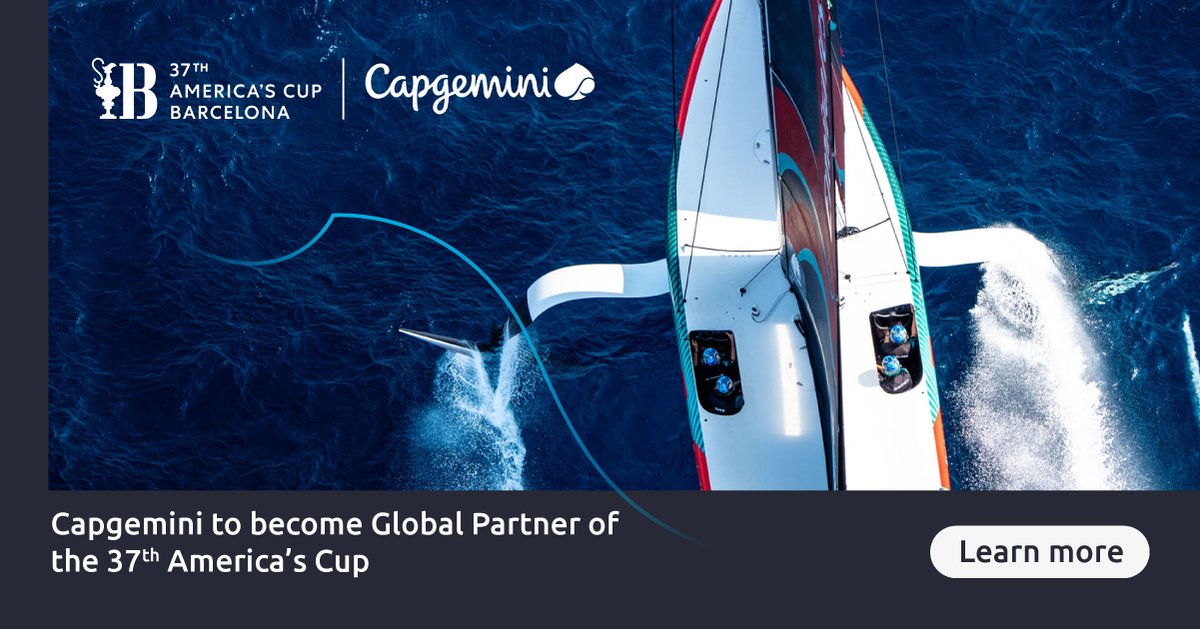 Capgemini Schweiz (@capgemini_ch) on Twitter photo ⛵We’re thrilled to become a Global Partner of the 37th <a href="/americascup/">americascup</a>! Look forward to bringing our expertise in #DigitalInnovation, #sustainability, #data and #AI to this tech driven #sailing competition: capgemini.com/ch-en/about-us…
#AmericasCup ⛵We’re thrilled to become a Global Partner of the 37th <a href="/americascup/">americascup</a>! Look forward to bringing our expertise in #DigitalInnovation, #sustainability, #data and #AI to this tech driven #sailing competition: capgemini.com/ch-en/about-us…
#AmericasCup