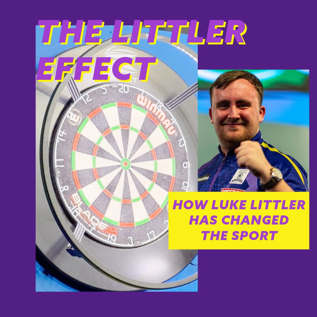ToTheBackPages's tweet image. What exactly is the Luke Littler effect and how has he helped shape the world of darts for the better?

Don't miss @millieepaynee's article covering the topic!👇

solentsportsnews.com/has-the-2024-w…

#lukelittler #darts #pdcworldchampionship