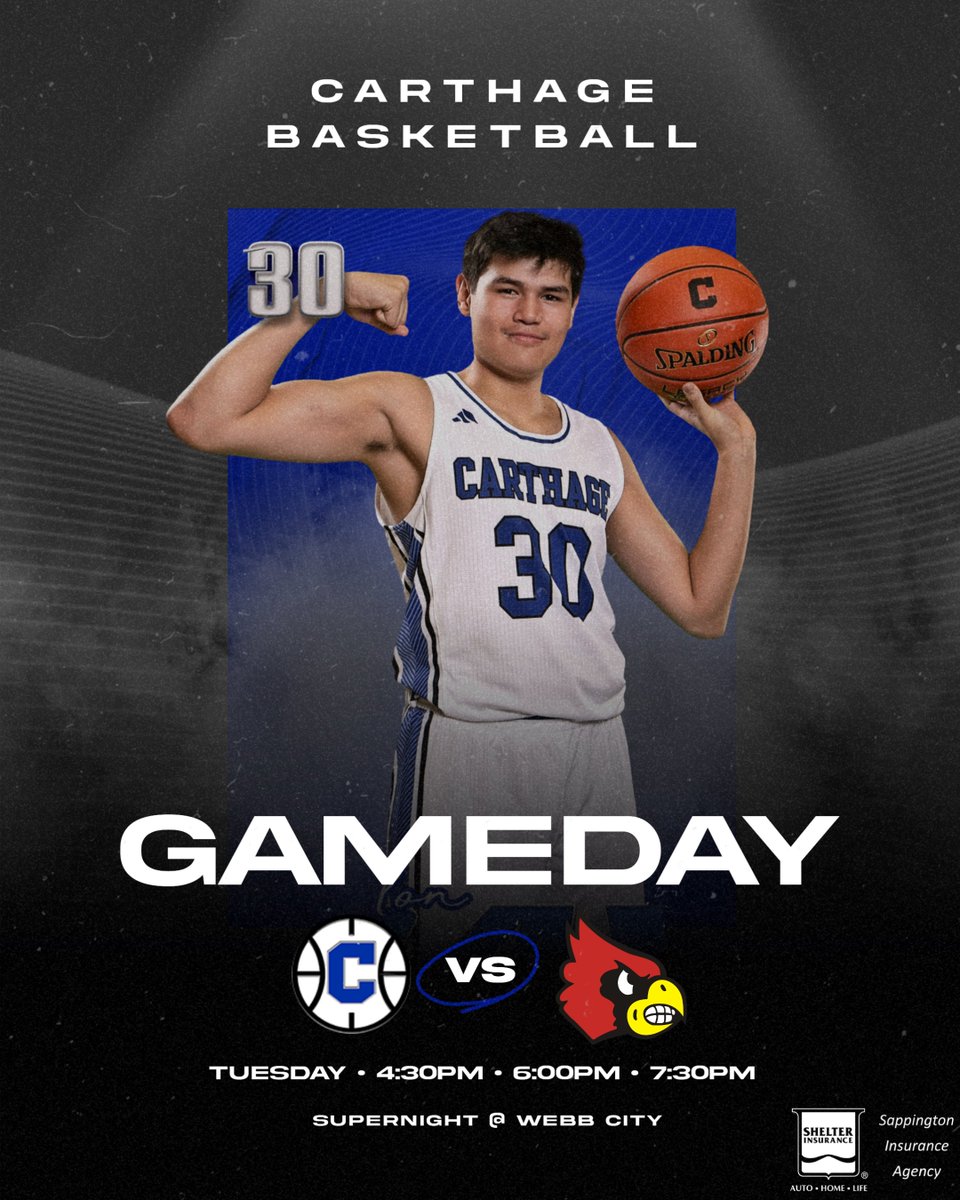 CHSTigersBBall1's tweet photo. COC action ramps up tonight! Carthage (11-5) takes on Webb City (11-5) in Supernight action at the Dome!
Live Carthage Stream:
https://t.co/bmkmzA8qO4
Live Webb Stream:
https://t.co/jgoZjDOFCr https://t.co/dvXoh2rnnV