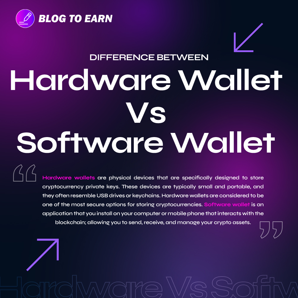 BlogtoEarn's tweet image. 🚀 Hardware or software? Crypto enthusiasts, share your wallet preference! 💼✨ Whether it&apos;s the fortified security of hardware wallets or the seamless convenience of software, let&apos;s talk wallets! #CryptoCommunity #Airdrops #TestnetLaunchpad #1000xgem #LBank #BTC #blogtoearn
