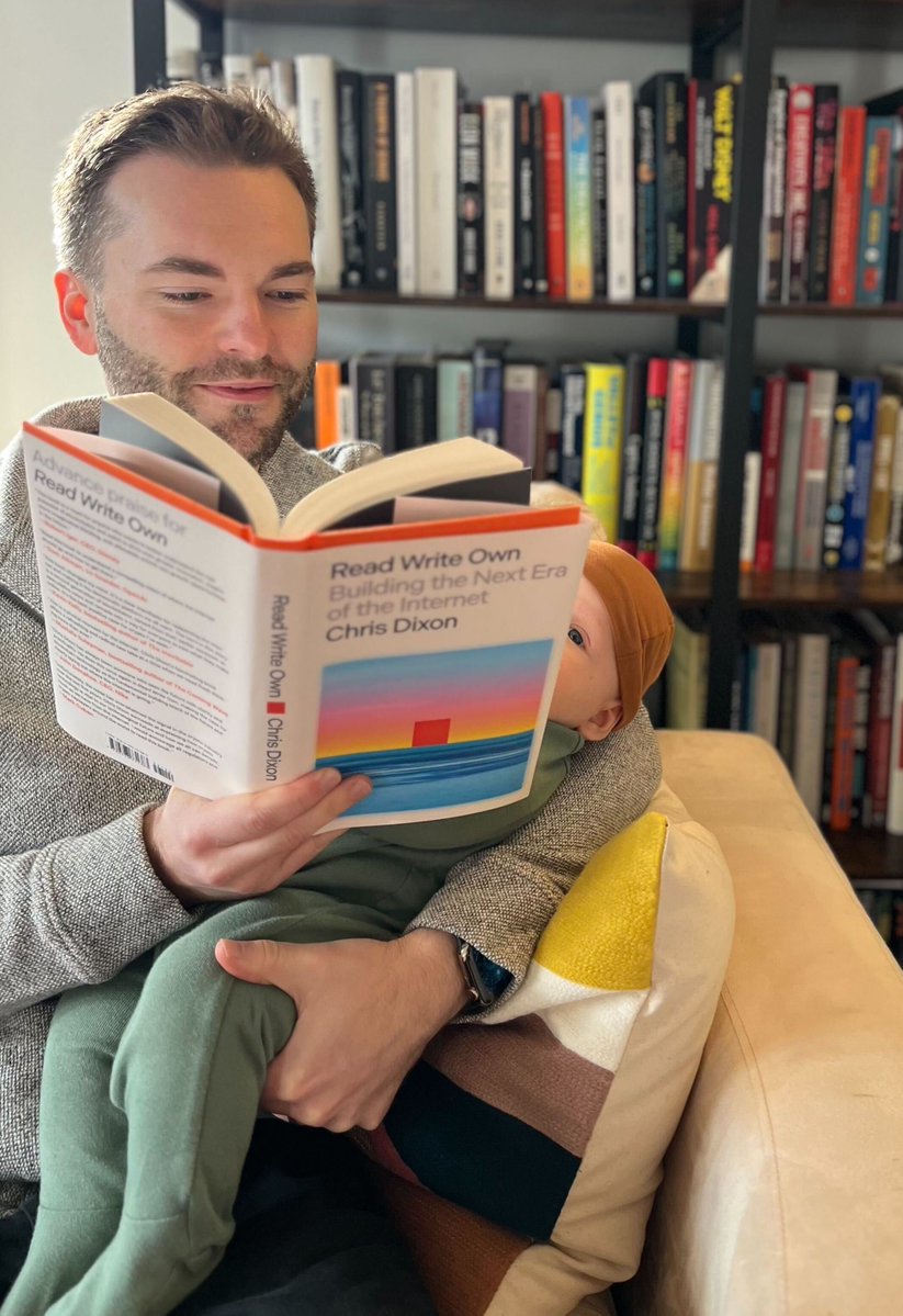 I had the privilege of working with @cdixon as an editing and thought  partner on his new book, Read Write Own. The project took a year and  finished almost exactly on the