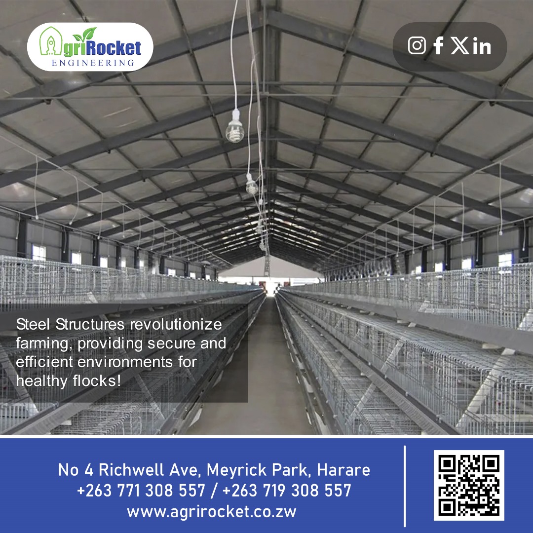 agrirocket_eng's tweet photo. Steel structures provide the ideal framework for modern poultry farming, ensuring durability, safety, and efficient use of space
Visit us today at Agrirocket Engineering for steel structure design and construction
#smartfarming #farmers #poultry #farmtiptuesday #steelstructure https://t.co/DmMkHEKOC6