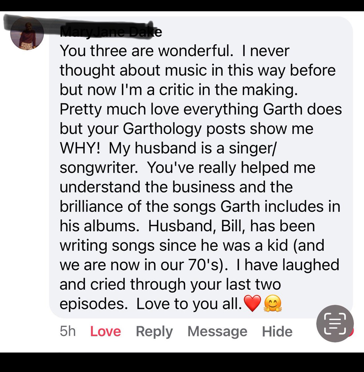 garthologycast's tweet photo. Sometimes you wake up to a comment that just makes your day and makes all the hours worth it!! 

It’s been so much fun learning about a wonderful man like @garthbrooks  🥰 https://t.co/p1LJwbMhJO