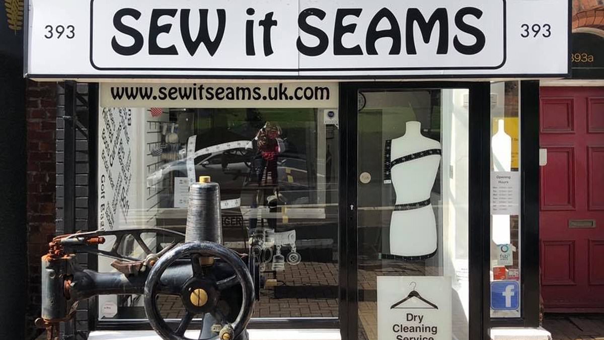 Pun-nacle of British humour: UK votes for its favourite pun-based shop name, with 'Sew It Seams' - a clothing alteration store in Belfast - declared the winner trib.al/U0W7etk