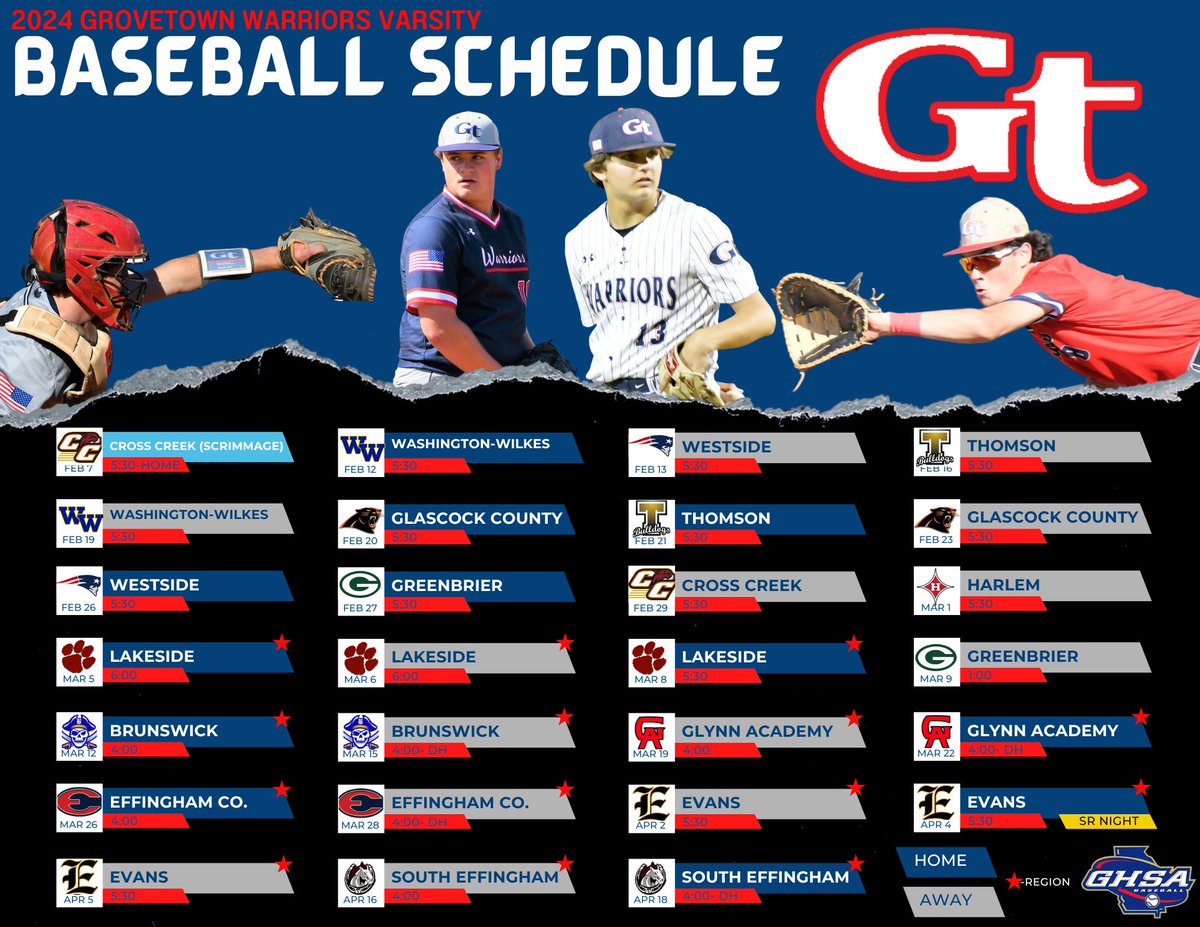 Grovetown Warriors Baseball tweet media