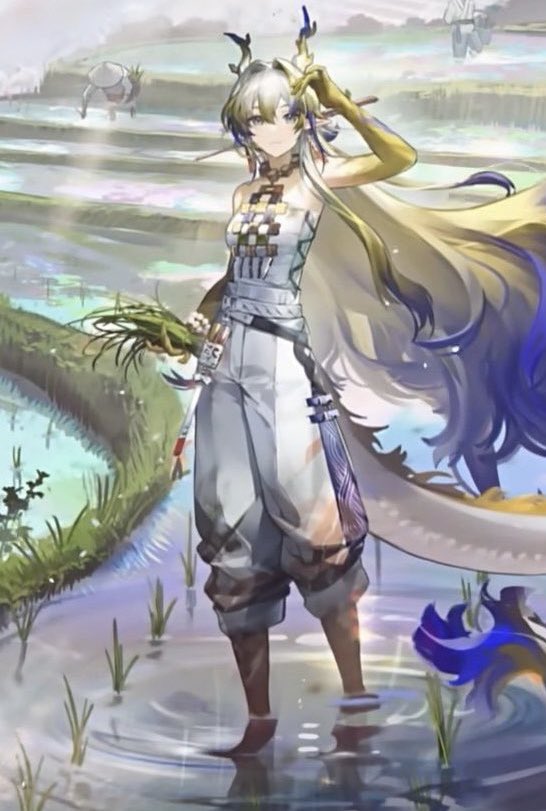 This is the most normal and practical pair of pants I've ever seen on a gacha woman