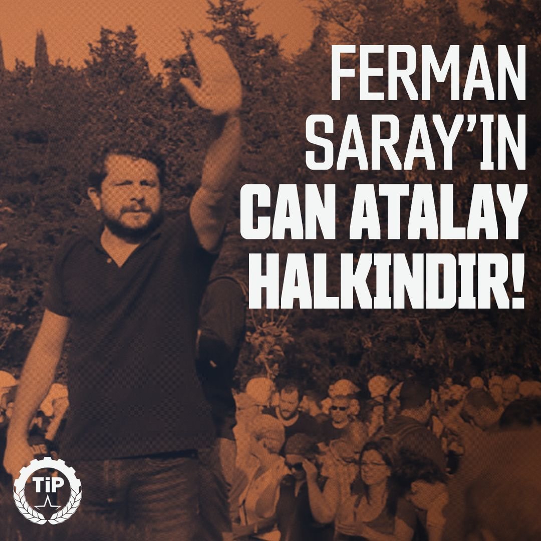 solcugazete's tweet photo. Türkiye İşçi Partisi’nin paylaşımı:

“Ferman sarayın, Can Atalay halkındır!” https://t.co/BCLiSyICog